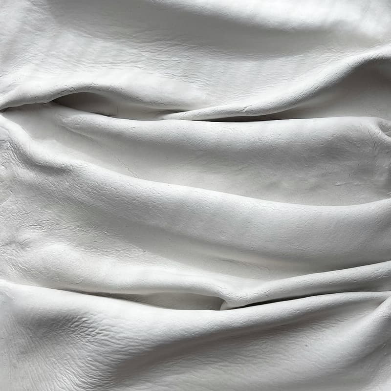 Folded white cloth with soft texture
